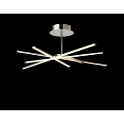 Luminosa Lighting Luminosa Star Semi Flush, 42W Led, 3000K, 3700Lm, Silver/frosted Acrylic/polishde Chrome, 3Yrs Warranty - thumbnail 3
