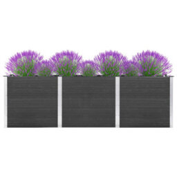 Berkfield Garden Raised Bed 300X100X91 Cm Wpc Grey - thumbnail 1