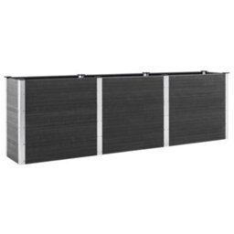 Berkfield Garden Raised Bed 300X100X91 Cm Wpc Grey - thumbnail 2