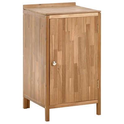Beliani Outdoor Kitchen Cabinet Venosa Acacia Wood 50 Cm 50 Cm Brown - image 1