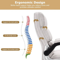 Office Chair Ergonomic Padded High Back Rotating Pc Desk Chairs - thumbnail 6