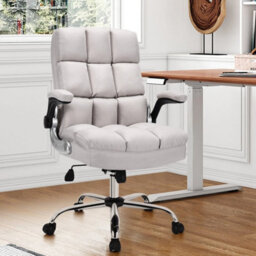 Office Chair Ergonomic Padded High Back Rotating Pc Desk Chairs - thumbnail 4
