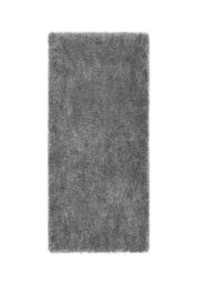 Grey Plain Rug, 50mm Thick Anti-Shed Rug, Handmade Luxurious Modern Shaggy Rug For Bedroom, & Dining Room-67 X 200Cm (Runner) - thumbnail 3
