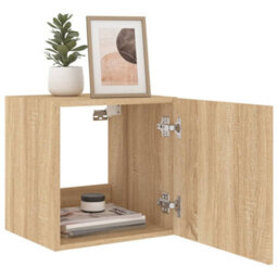 Walplus Tv Wall Cabinets With Led Lights 2 Pcs Sonoma Oak 40.5X35X40 Cm - thumbnail 5
