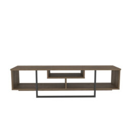 Decorotika Astona Tv Stand Tv Unit For Tvs Up To 65 Inch Walnut And Black - thumbnail 5
