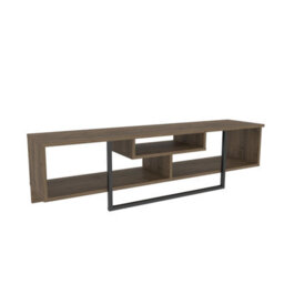 Decorotika Astona Tv Stand Tv Unit For Tvs Up To 65 Inch Walnut And Black - thumbnail 6