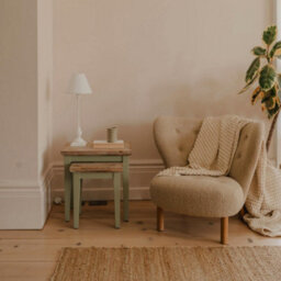 Statement Furniture Florence Nest Of 2 Side Tables/lamp Tables- Sage Green - thumbnail 5