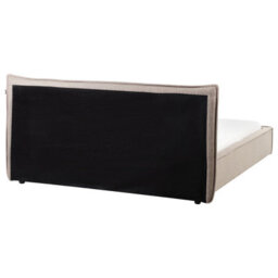 Beliani Bed Faux Linen Lestre 160 X 200 Cm (Eu King Size) Taupe - thumbnail 5