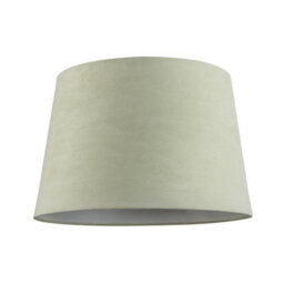 Happy Homewares Olive Green Velvet 12 Inch Drum Lamp Shade With White Cotton Inner