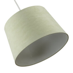 Happy Homewares Olive Green Velvet 12 Inch Drum Lamp Shade With White Cotton Inner - thumbnail 5