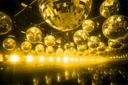 Netagon Fxlab Party Event Festive Christmas Gold Disco Mirror Ball 500mm - thumbnail 6