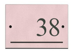 Reversed Slate Number 38 Blush Pink 14 X 9Cm - thumbnail 1