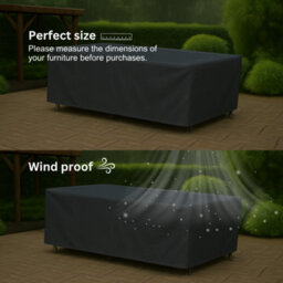 Home Source Duracover 203Cm Heavy Duty Waterproof & Uv Resistant Outdoor Garden Table Furniture Cover - thumbnail 3