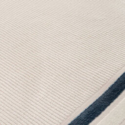 The Rugs Carmel Cream/blue Bordered Area Rug And Runner Non Shedding, Stain Resistant, Soft - thumbnail 4