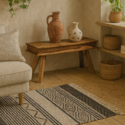 Wyld Haus New York 100Cm Sheesham Wood Dining Bench - Natural - thumbnail 1