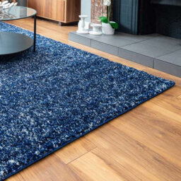 Loomed Kukoon Alder Navy Soft Shaggy Pile Living Area Rug - 230 X 160Cm - thumbnail 3