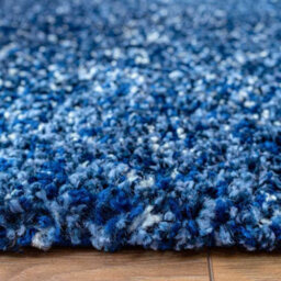 Loomed Kukoon Alder Navy Soft Shaggy Pile Living Area Rug - 230 X 160Cm - thumbnail 4