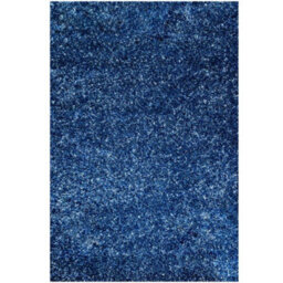 Loomed Kukoon Alder Navy Soft Shaggy Pile Living Area Rug - 230 X 160Cm - thumbnail 1