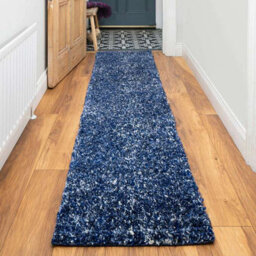 Loomed Kukoon Alder Navy Soft Shaggy Pile Living Area Rug - 230 X 160Cm - thumbnail 6