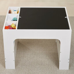 Hooga Playroom Hooga Kids Wooden Activity Table For Toddler With 4Pcs City Street Baseplates - thumbnail 6