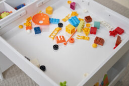 Hooga Playroom Hooga Kids Wooden Activity Table For Toddler With 4Pcs City Street Baseplates - thumbnail 7