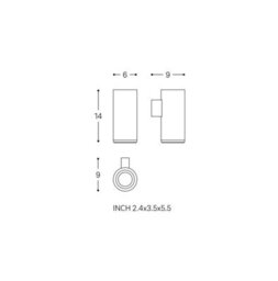 Cosmic Toothbrush Holder Matt Stainless Steel Logic - thumbnail 6