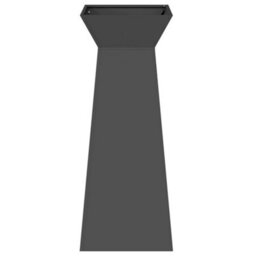 Berkfield Garden Pillar Planter With Bowl Black 40X40X100 Cm Steel - thumbnail 5