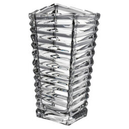 Queensway Home and Dining Queensway Home & Dining 25Cm Height London Crystal Look Heavy Glass Bouquet Flower Vase - thumbnail 4