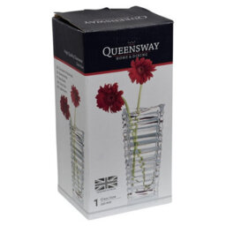 Queensway Home and Dining Queensway Home & Dining 25Cm Height London Crystal Look Heavy Glass Bouquet Flower Vase - thumbnail 6