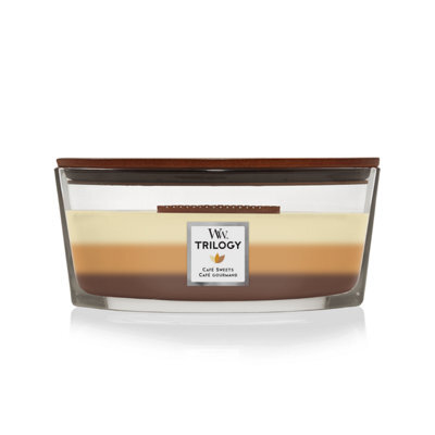Woodwick Ellipse Candle Hourglass Café Sweets Trilogy - image 1