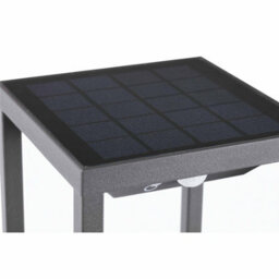Luminosa Lighting Luminosa Saura Led Outdoor Bollard Light Dark Grey, Solar Powered With Pirsensor Ip54 - thumbnail 2