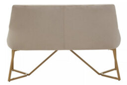 Premier Housewares Interiors By Premier Grey Velvet Bench, Indoor Bench With Velvet Upholstery For Living Room With Soft Velvet Seat - thumbnail 4