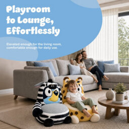 Bluey Animal Kids Plush Sofa Chair, Soft Large Toddler Seat, Playroom, Bedroom & Living Room, Lightweight & Cosy - thumbnail 7