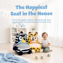 Bluey Animal Kids Plush Sofa Chair, Soft Large Toddler Seat, Playroom, Bedroom & Living Room, Lightweight & Cosy - thumbnail 6