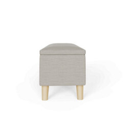 Gfw Secreto Fabric Storage Ottoman Bench Natural - thumbnail 6