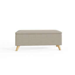 Gfw Secreto Fabric Storage Ottoman Bench Natural - thumbnail 5