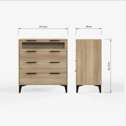 Gfw Secreto Fabric Storage Ottoman Bench Natural - thumbnail 8