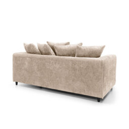 Abakus Direct Harriet Crushed Chenille 3 Seater Sofa In Cream - thumbnail 3
