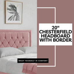 Pink Plush 6Ft Super King Size Bed With Matttress  2 Storage Drawers And 20 Inch Borderd Headboard - thumbnail 4