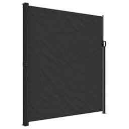 Walplus Retractable Side Awning Garden Sun Shade Canopy Gazebo For Back Door, Porch, Patio Black 220X500 Cm - thumbnail 2