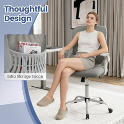 Gainoom Height Adjustable Swivel Desk Chair Ergonomic Breathable Mesh Chair Home Office Chair - thumbnail 5