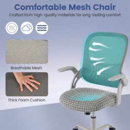Gainoom Height Adjustable Swivel Desk Chair Ergonomic Breathable Mesh Chair Home Office Chair - thumbnail 9