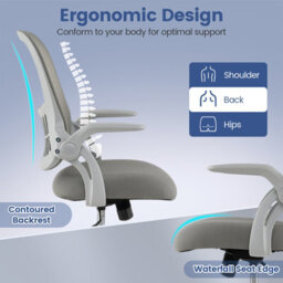 Gainoom Height Adjustable Swivel Desk Chair Ergonomic Breathable Mesh Chair Home Office Chair - thumbnail 7