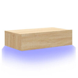 Berkfield Tv Cabinet With Led Lights Sonoma Oak 60X35X15.5 Cm - thumbnail 6