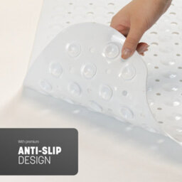 Keplin Premium Non Slip Rubber Bath Mat 200 Suction Cups, Bpa, Latex Free, 40X100Cm, Machine Washable, White - thumbnail 5