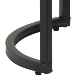 Wyld Haus Reykjavik Black Marble Effect And Grey Glass Nesting Coffee Table Set With Black Hairpin Legs - thumbnail 8