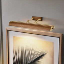 Luminosa Lighting Elstead Winchfield 4 Light Large Picture Light Aged Brass & Oak Effect - thumbnail 3
