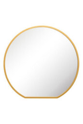 Mirroroutlet The Circulus Gold Framed Flat Bottom Circular Wall Mirror 126Cm X 120Cm - thumbnail 2