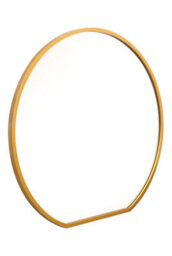 Mirroroutlet The Circulus Gold Framed Flat Bottom Circular Wall Mirror 126Cm X 120Cm - thumbnail 3