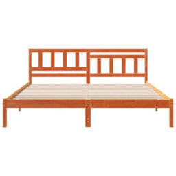 Berkfield Modern With Headboard Wax Brown 180 X 200 Cm Solid Pine Wood - thumbnail 5